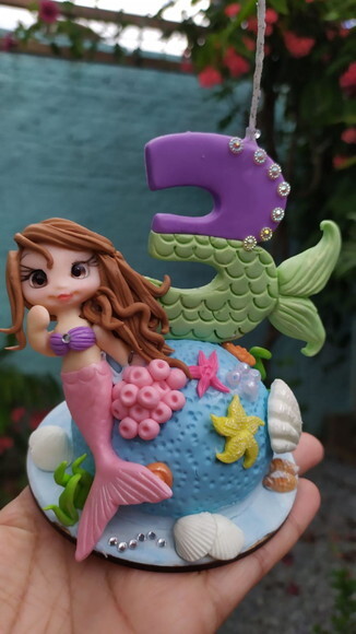 Vela Sereia em Biscuit