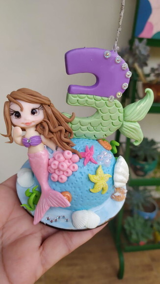 Vela Sereia em Biscuit