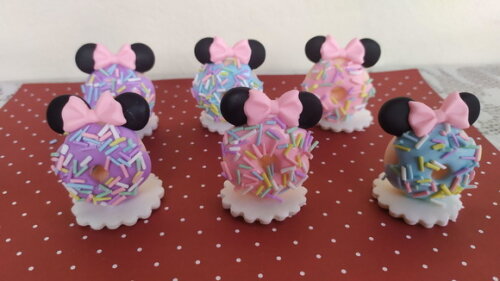 Aplique Donuts da Minnie Confeiteira