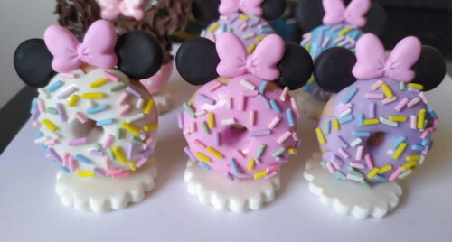 Aplique Minnie Confeiteira para Lembrancinha
