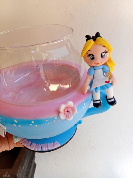 Centro de Mesa Alice no País das Maravilhas ( Porta Bombom))