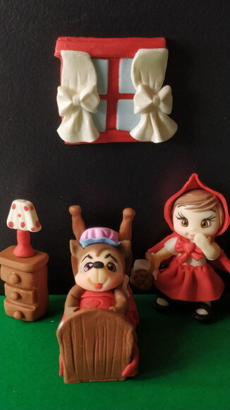 Kit 4 Apliques Chapeuzinho Vermelho
