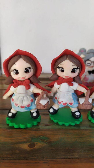 Lembrancinha Chapeuzinho Vermelho Aquarela