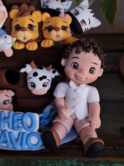 Topo de Bolo Arca de Noé