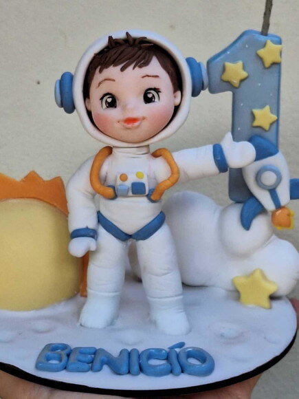 Topo de Bolo Astronauta