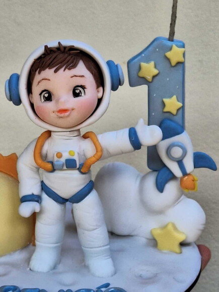Topo de Bolo Astronauta