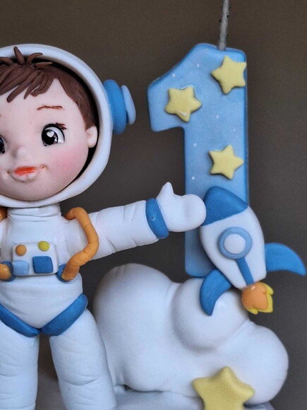 Topo de Bolo Astronauta