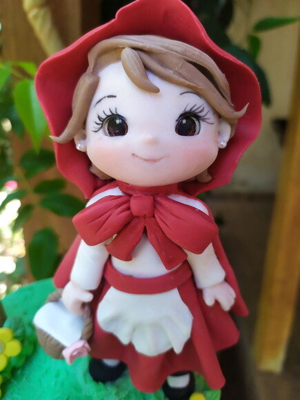 Topo de Bolo Chapeuzinho Vermelho