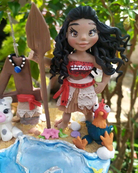 Topo para Bolo Moana