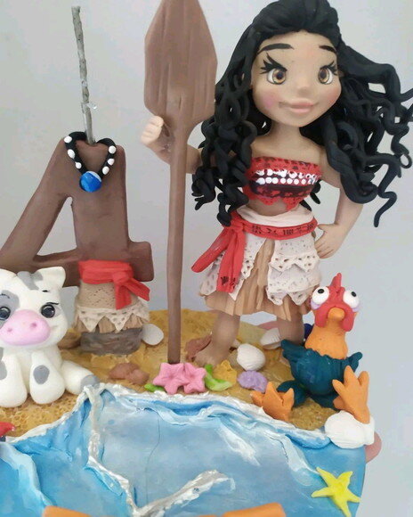 Topo para Bolo Moana
