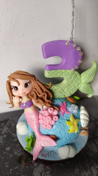 Vela Sereia em Biscuit