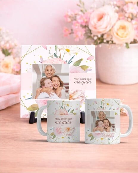 Caneca Personalizada + Azulejo
