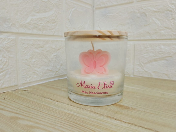 Lembrancinha Borboleta Vela Personalizada