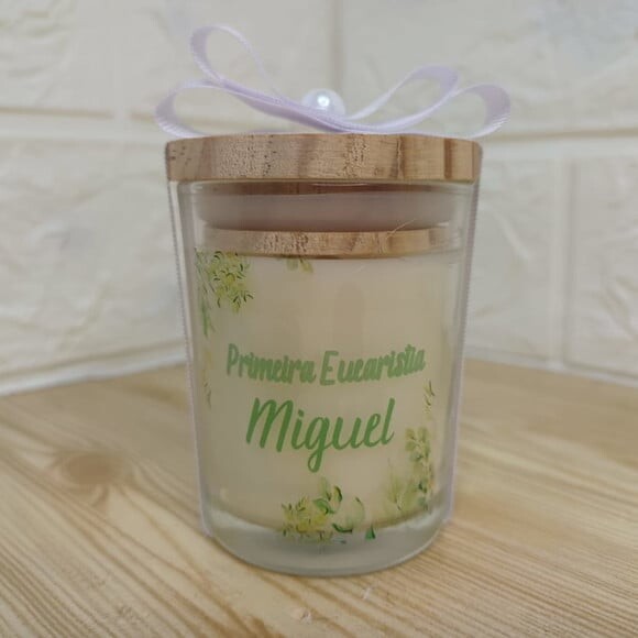 Vela Aromática 60g com Tampa de Madeira