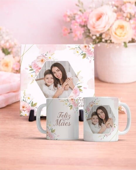 Caneca Personalizada + Azulejo