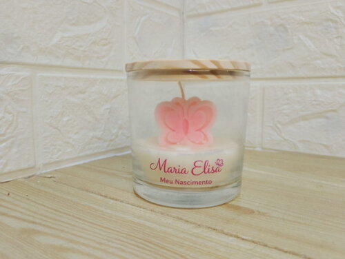 Lembrancinha Borboleta Vela Personalizada