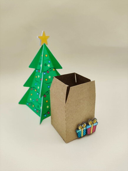 Vela Aromática com Caixa Árvore de Natal
