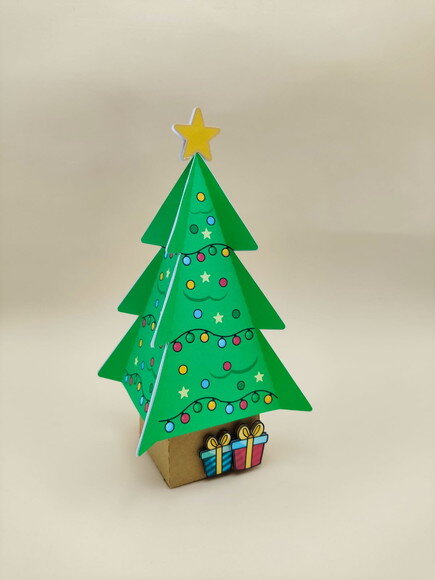 Vela Aromática com Caixa Árvore de Natal