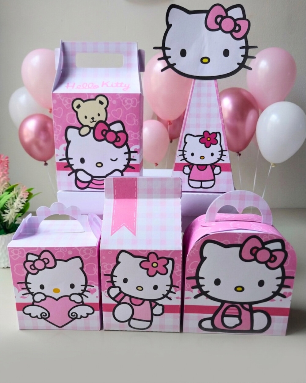 Kit 20 caixas Hello Kitty Personalizado | Lembrancinhas Infantil