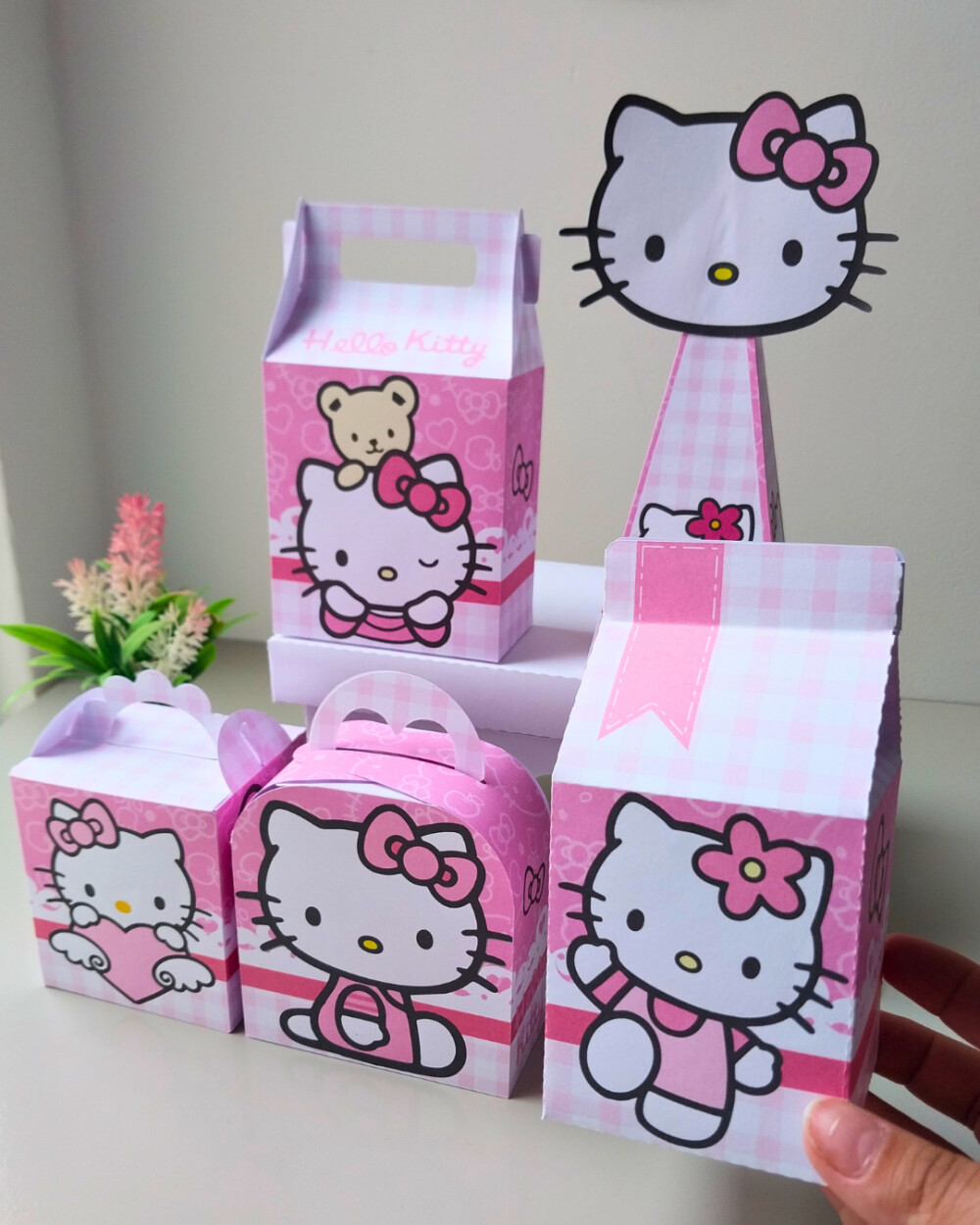 Kit 50 caixas Hello Kitty Personalizado | Lembrancinhas Infantil