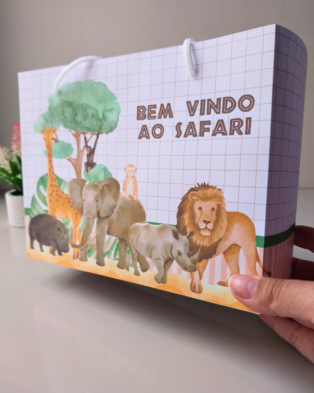 20 Sacolinha Surpresa Safari Realista Personalizada