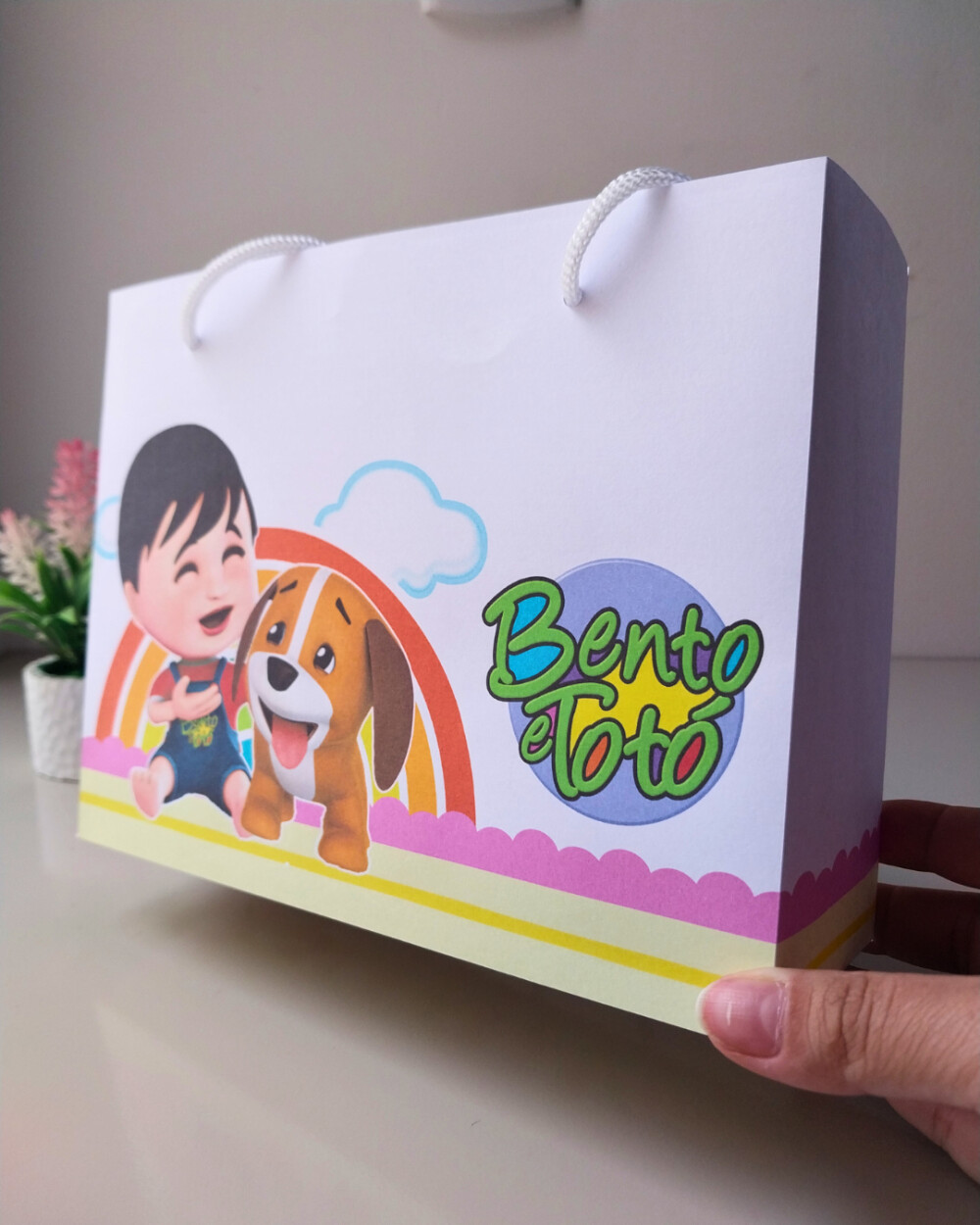 15 Sacolinha Surpresa Bento e Totó menina Personalizada