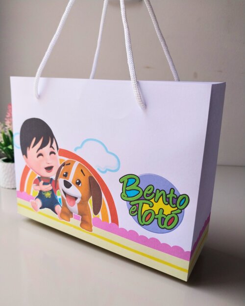 10 Sacolinha Surpresa Bento e Totó menina Personalizada