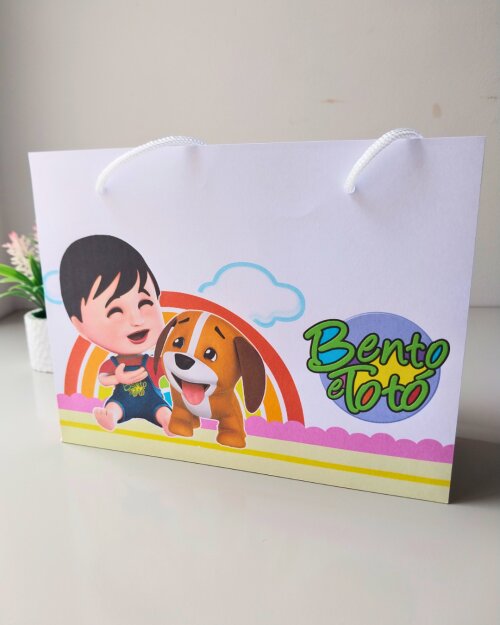 20 Sacolinha Surpresa Bento e Totó menina Personalizada