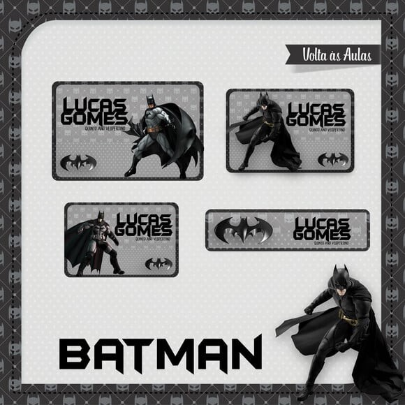 60 Etiquetas Batman