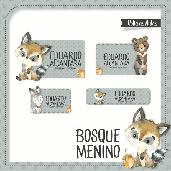 60 Etiquetas Bosque