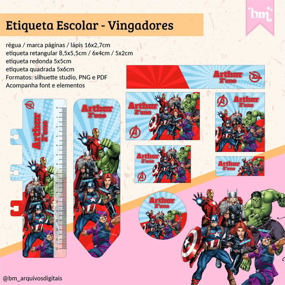 60 Etiquetas Escolares