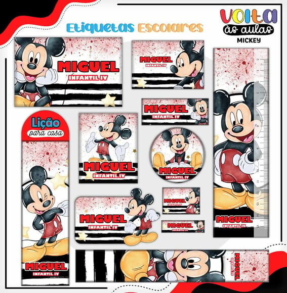 60 Etiquetas Escolares