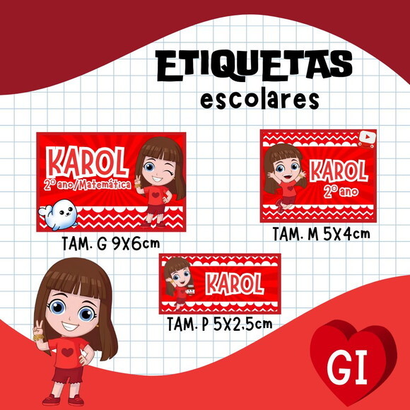 60 Etiquetas Escolares