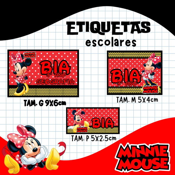 60 Etiquetas Escolares