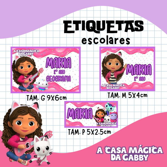 60 Etiquetas Escolares