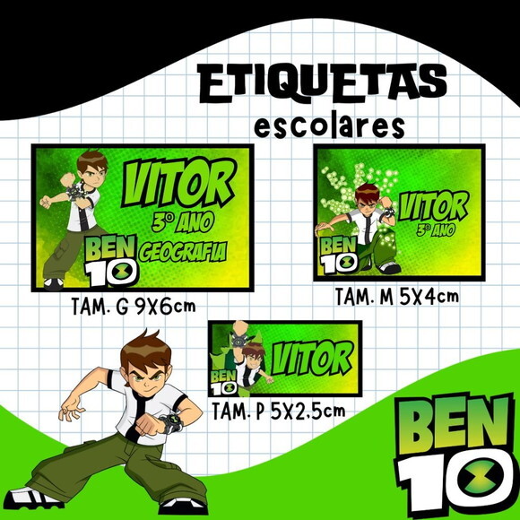60 Etiquetas Escolares