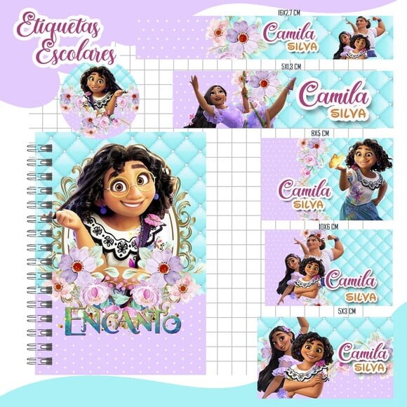 60 Etiquetas Escolares