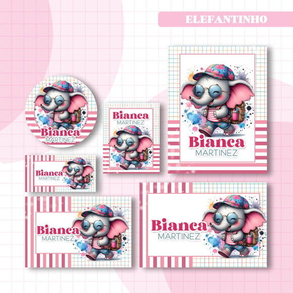 60 Etiquetas Escolares Personalizadas Prova D