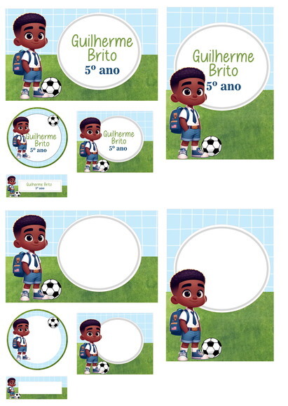 60 Etiquetas Escolares Personalizadas Prova D