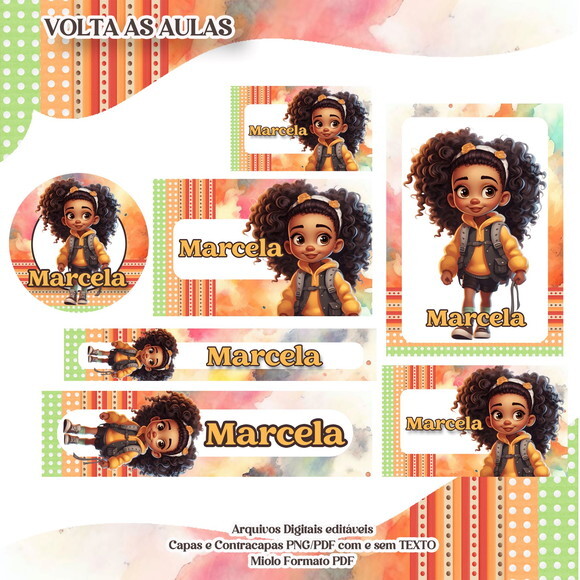 60 Etiquetas Escolares Personalizadas Prova D