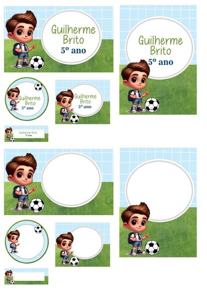 60 Etiquetas Escolares Personalizadas Prova D