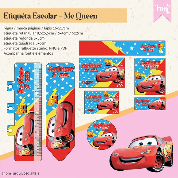 60 Etiquetas Mc Queen