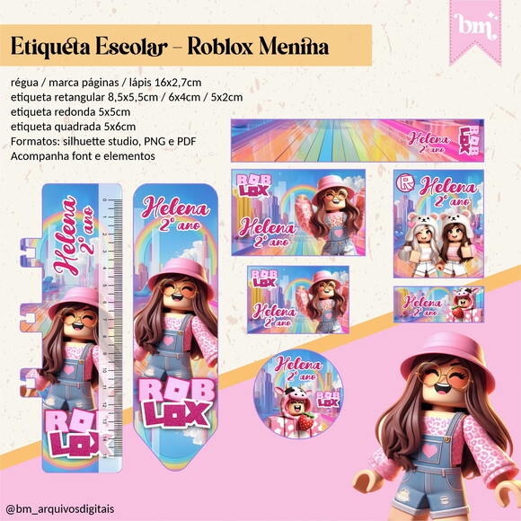 60 Etiquetas Roblox Menina