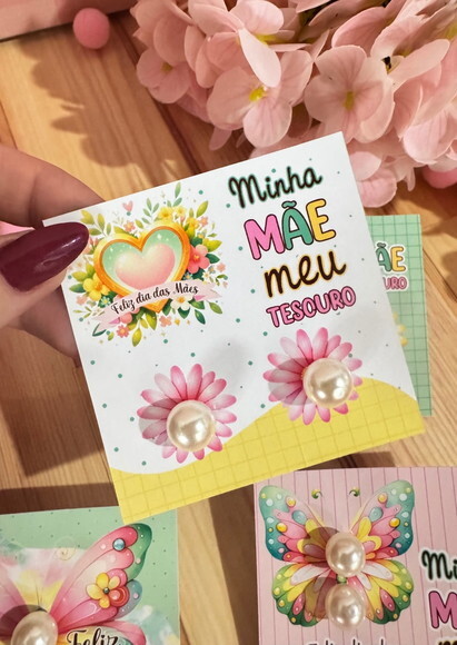 Brinco de Pérola Dia das Mães