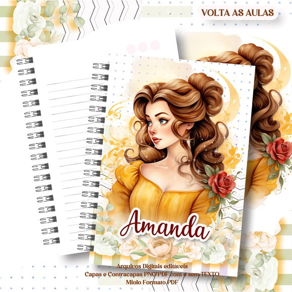 Caderno ou Agenda Personalizada Bela