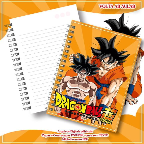 Caderno ou Agenda Personalizada Dragon Ball