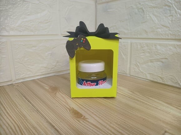 Caixa com Pote para Nutella Neon