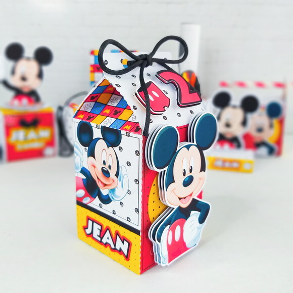 Caixa Milk - Mickey Quadriculado