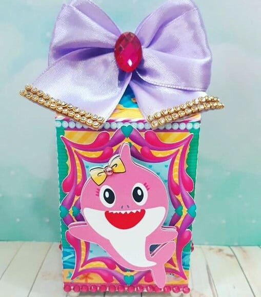 Caixa Milk Baby Shark Menina