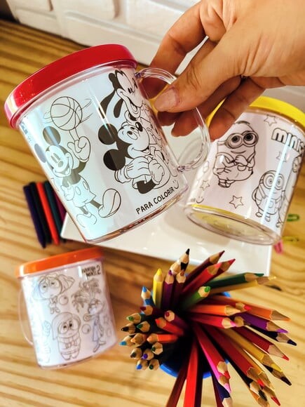 Caneca Colorir - Qualquer Tema